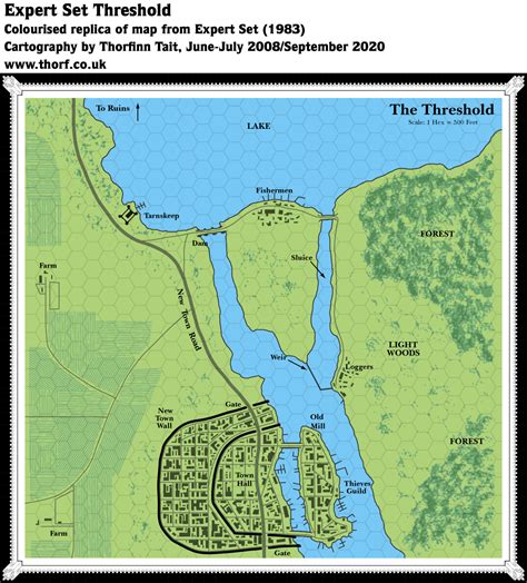 Expert Set Threshold Town Map Atlas Of Mystara