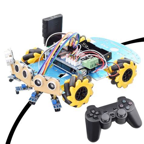 Line Tracking Obstacle Avoidance Mecanum Wheel Robot For Arduino