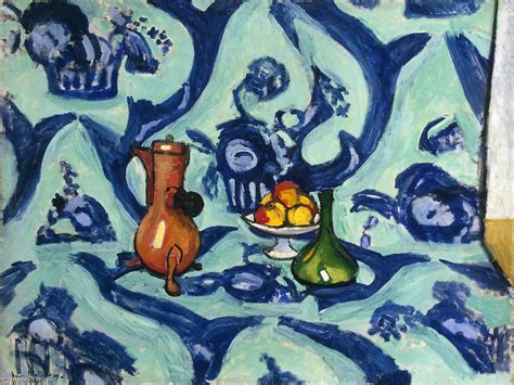 Nature Morte Cama Eu Bleu Huile Sur Toile St Petersbourg Museum Of The