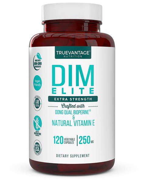 Dim Supplement 250mg Diindolylmethane Plus Dong Quai