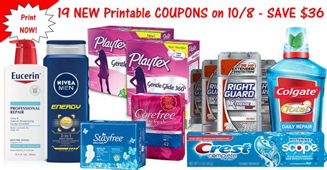 19 NEW Printable Coupons ~ OVER $36 in Savings! | Printable coupons, Coupons, Store ads