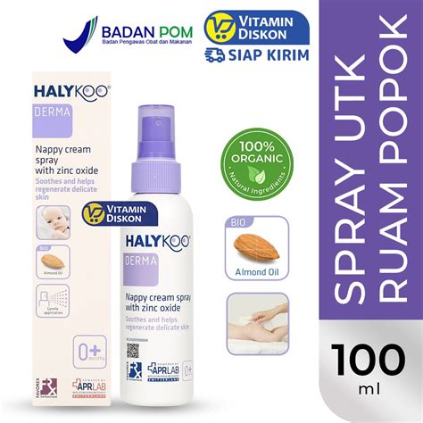 Jual Halykoo Nappy Cream Spray With Zinc Oxide Ml Pelindung Dan