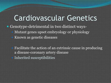 Ppt Genetics Of Cardiovascular Disease Powerpoint Presentation Free