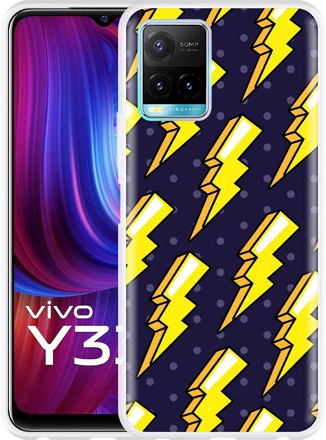 Vivo Y33s Hoesje Pop Art Lightning Designed By Cazy Bol