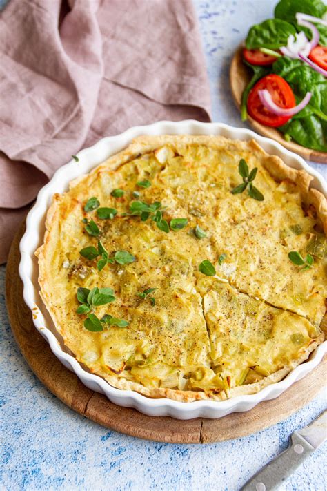 Vegan Leek Quiche Recipe With Silken Tofu Healthyfrenchwife