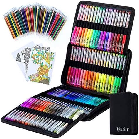 Amazon Soucolor Glitter Gel Pens For Adult Coloring Books