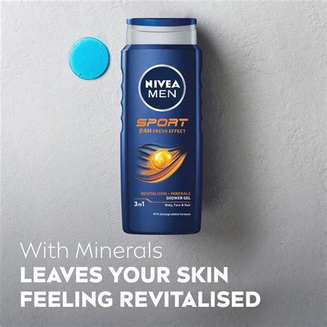 Buy Nivea Men Sport 3 In 1 Shower Gel Body Wash 500ml Online At Chemist