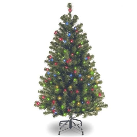 4.5' Prelit North Valley Spruce Artificial Christmas Tree Multicolor ...