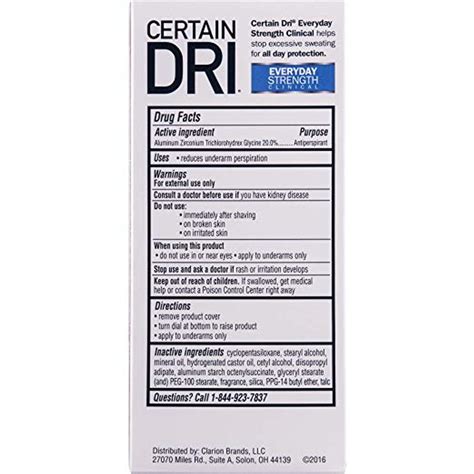 Certain Dri Antiperspirant Deodorant Everyday Strength