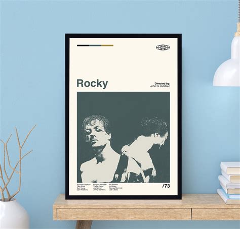 Rocky Movie Poster Rocky Poster John G Avildsen Retro Movie Poster