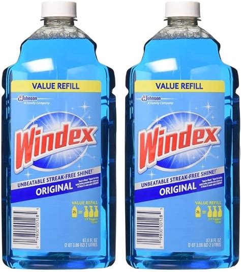 Windex Original Glass Cleaner Refill 67 6 Fl Oz Pack Of 2 Industrial And Scientific