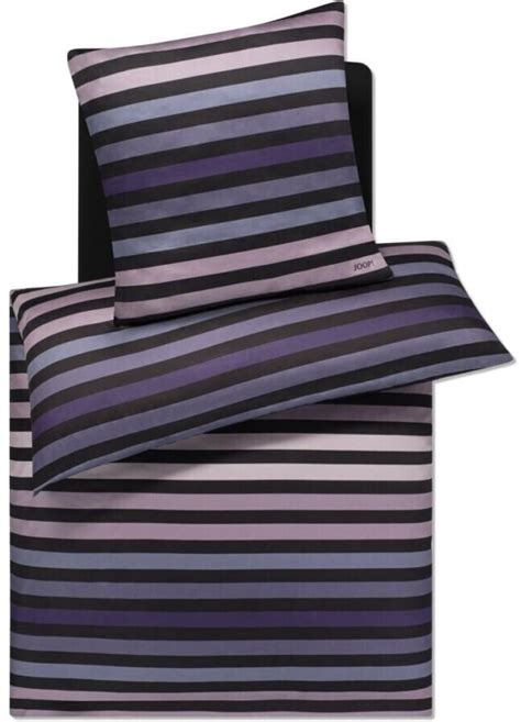 Joop Tone Bettwäsche Set aus Mako Satin violet 155x220 80x80 cm