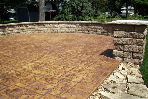 Desert Tan Stamped Concrete