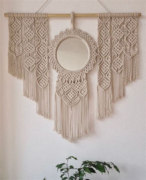 Macrame Mirror With Different Design Diy Macrame Plant Hanger Pattern