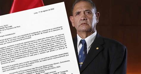 José Luis Gavidia Presentó Su Carta De “renuncia Irrevocable” Al Ministerio De Defensa