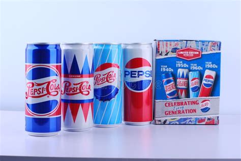 Soft Drink Cans Pepsi Cola Special Edition Retro Editorial Stock Photo