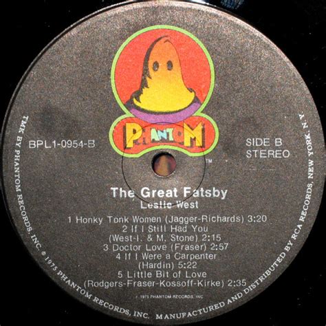 Leslie West The Great Fatsby Lp Album Akerrecordsnl