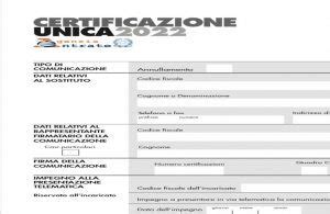 Certificazione Unica Istruzioni E Novit