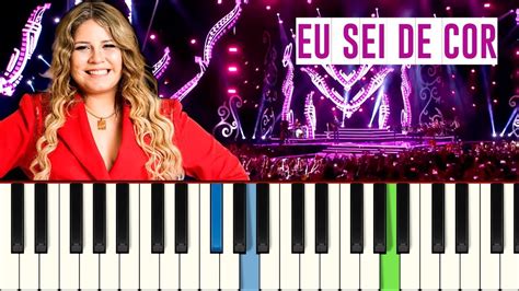 Marília Mendonça Eu Sei De Cor Piano tutorial Master Teclas YouTube