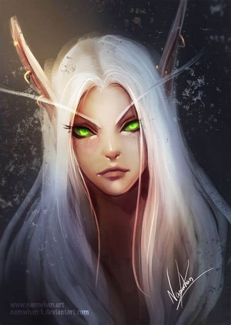 Blood Elf By Namwhan K Warcraft Art Elf Art Blood Elf