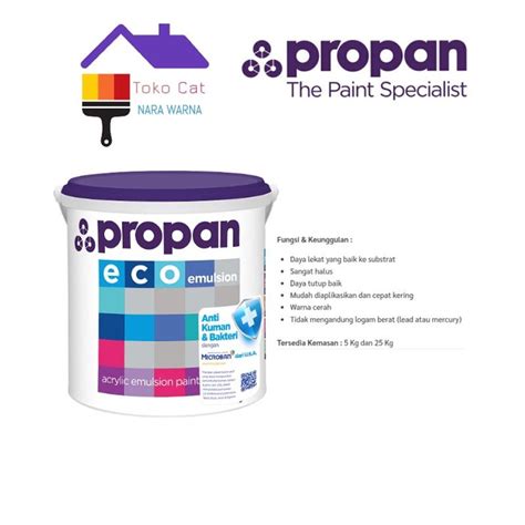 Jual PROPAN ECO EMULSION EE 4010 Cat Tembok Interior 5kg Shopee