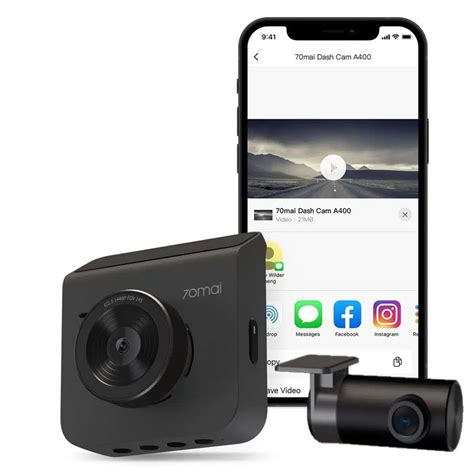 70mai DashCam A400-1 Set Araç Kamerası - Siyah