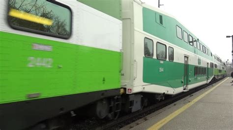 Eastbound Go Train At Long Branch Youtube