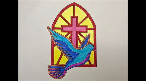 Faith In God How To Draw Dove And Cross God Youtube