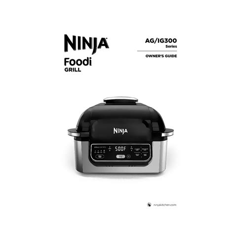 Ninja Foodi In Indoor Grill Ag User Manual