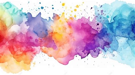 Vibrant Vector Illustration With Watercolor Color Palette Background