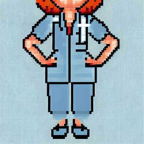 8bit Retro Pixel Art Doctor Dr · Creative Fabrica