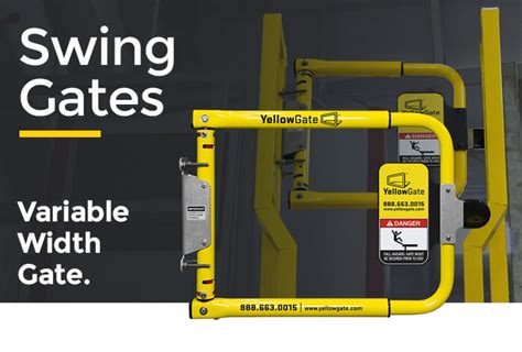 Swing Gates For Guardrails And Industrial Handrail Systems Yellowgate