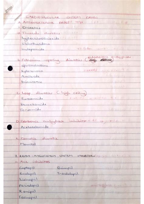 SOLUTION Cardiovascular System Drugs Studypool