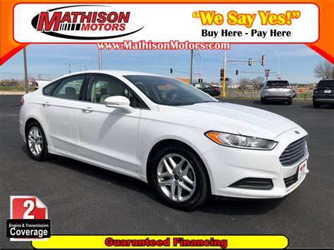 Used 2015 FORD FUSION SE for sale in MATHISON | 22888 | JP Motors Inc DBA Mathison Motors