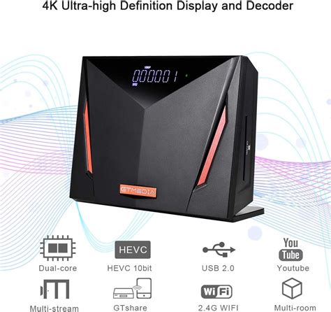 Receptor de Satélite GTMEDIA V8 UHD 4K WiFi incorporado e