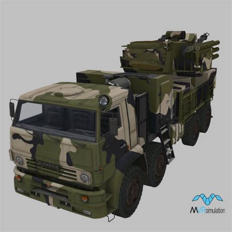 Pantsir Air Defence System Featured Model | MVRsimulation