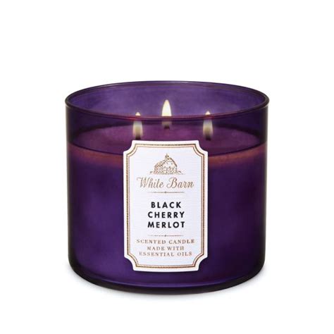 BATH BODY WORKS BLACK CHERRY MERLOT 411G CANDLE Fragrance Signature