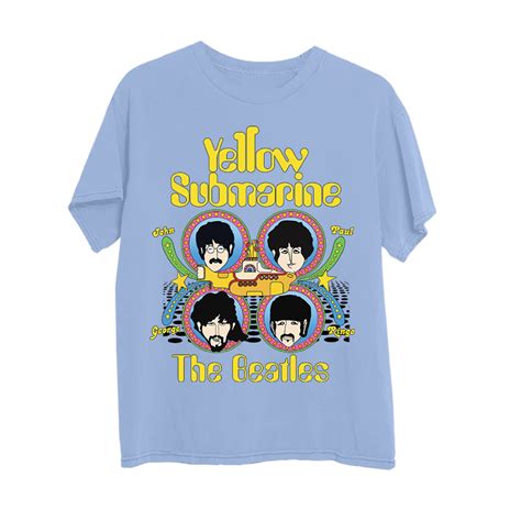 Yellow Submarine Blue T Shirt The Beatles Official Store