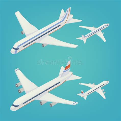 Passenger Airplane Passenger Airliner Isometric Airplane Stock Vector Illustration Of Plane