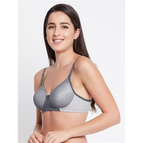 Clovia Padded Non Wired Full Cup Multiway T Shirt Bra Grey Buy