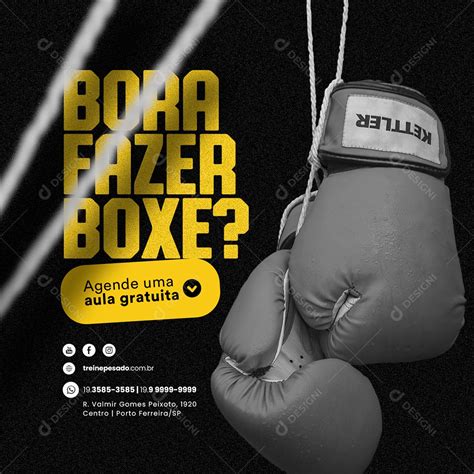 Bora Fazer Boxe Agende Uma Aula Gratuita Escola De Luta Social Media