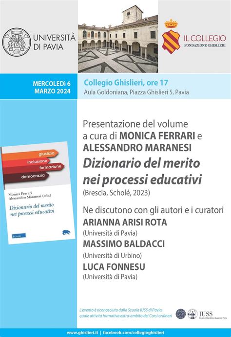 Presentazione Volume Dizionario Del Merito Nei Processi Educativi 6