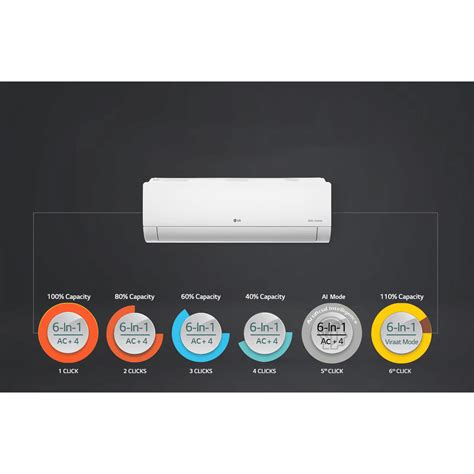 Buy Lg 6 In 1 Convertible 1 5 Ton 5 Star Ai Dual Inverter Split Ac With