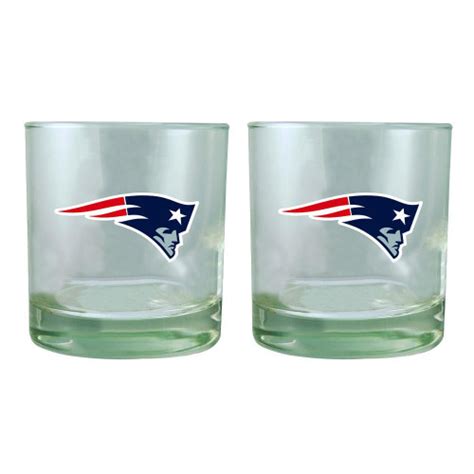 New England Patriots 2 Pack Rocks Glass Sports Unlimited