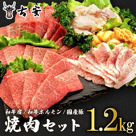 【楽天市場】【ふるさと納税】 焼肉 セット12kg 各 300g 和牛 肩肉 ホルモン トントロ 牛 豚 味噌 塩 バーベキュー 古安：静岡県沼津市