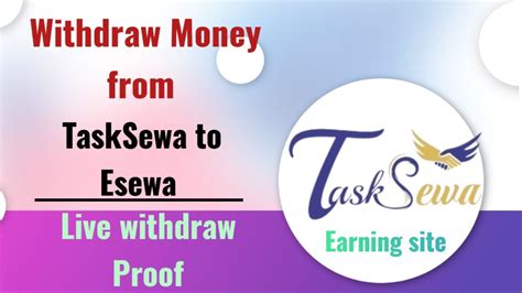 New Nepali Earning App How To Withdraw Money From Tasksewa To Esewa