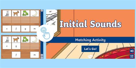 Matching Initial Sounds Interactive Game Twinkl Go