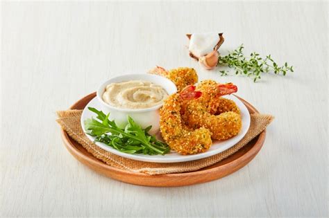 Camarones Apanados y Salsa de Ajo Rostizado Recetas Nestlé