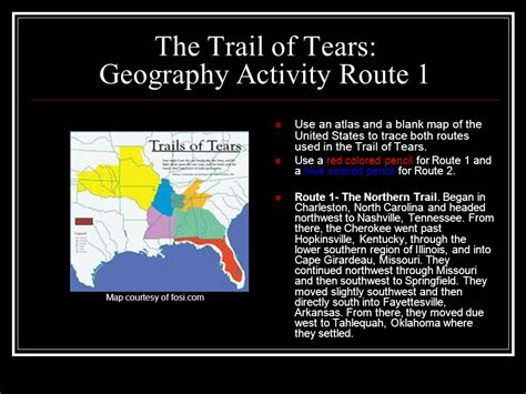 Trail Of Tears Blank Map