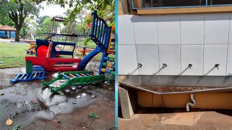 Creche Alvo De Vandalismo No Jardim Universal Portal Morada